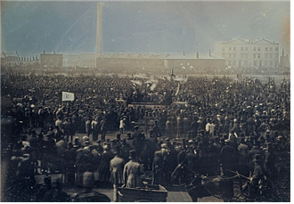 1848년 영국 런던에서 열린 차티스트(노동자 참정권 운동) 집회